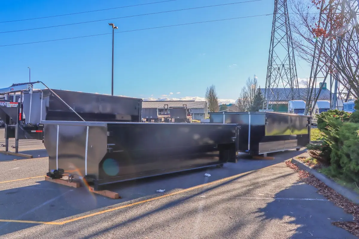 Roll-off dumpster ready for waste disposal at job site for Roofing Dumpster Rental in Tavares